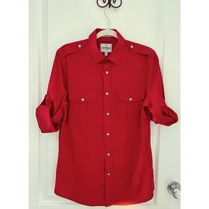 Express MK2 Fitted Button Up Shirt sz M 15-15.5
